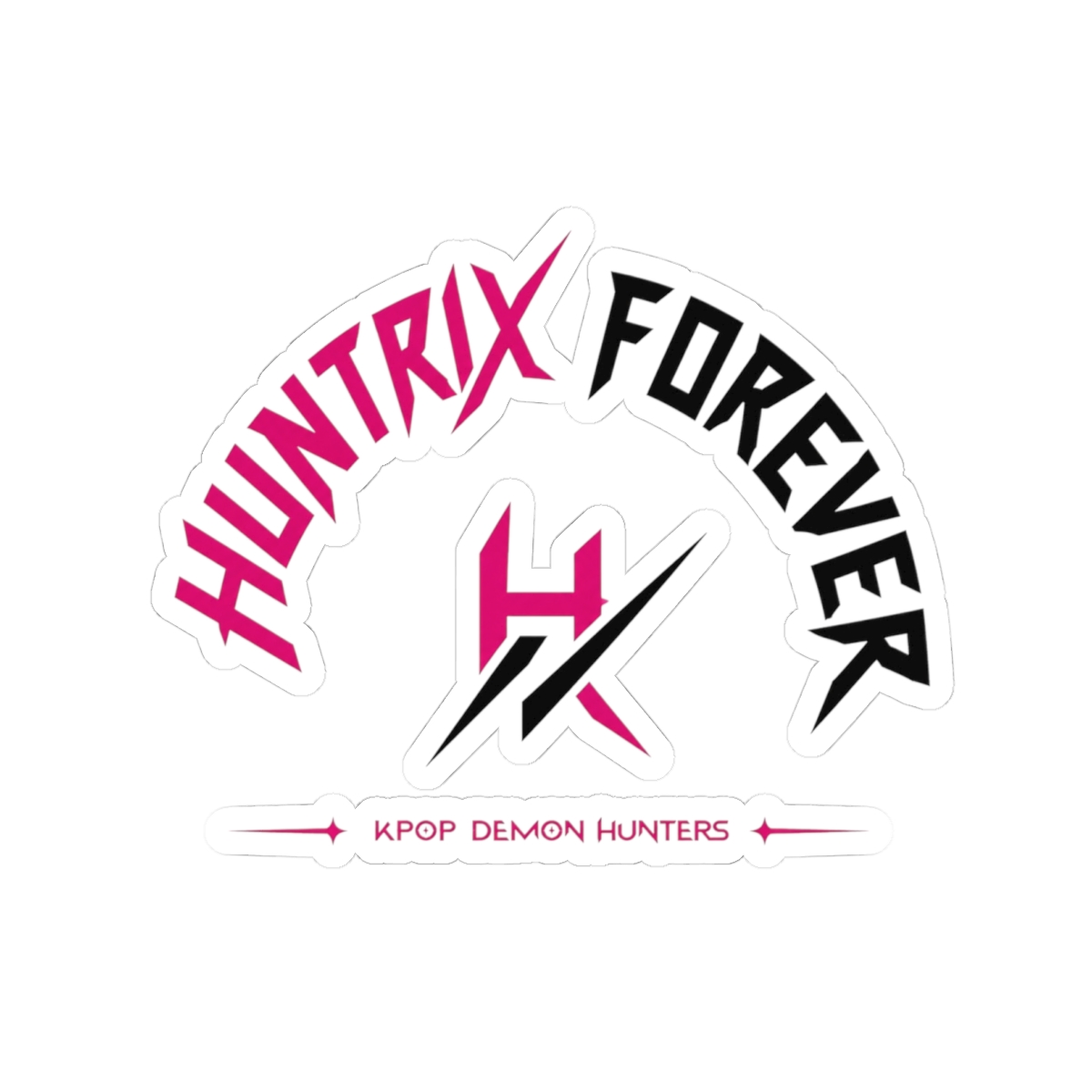 KPop Demon Hunters "Huntrix Forever" Sticker - Official Stickers merchandise