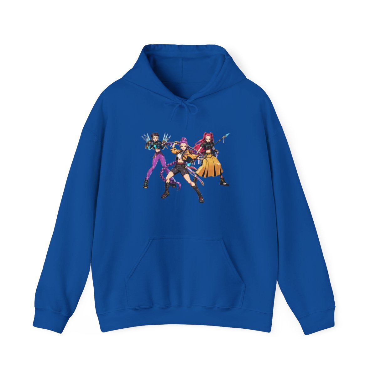 Huntrix Demon Hunters Comic style Hoodie | KPop Demon Hunters - alternate angle 5, merchandise